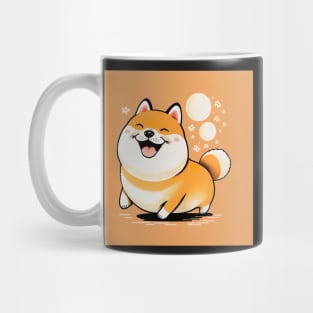 Super Cute Shiba Inu Dog Illustration Drawing Mug